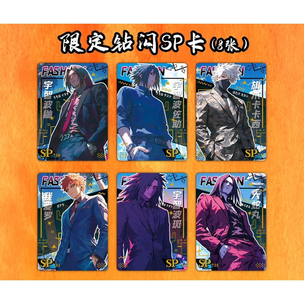 Japanese Anime Naruto Collection Cards Haruno Sakura Uchiha Sasuke Hot Blooded Character Skill Battle Trading Cards Child Gift