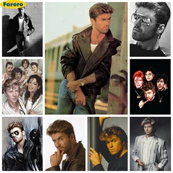 G-George Michael Diamond Painting Kit Rock Singer Poster Diy Diamond Embroidery Cross Stitch Music Fan Gift Hand Home Wall Decor