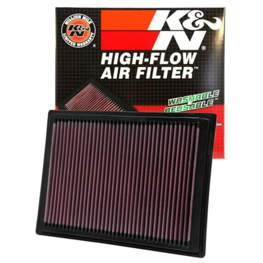 

High-Flow Original Lifetime Engine Air Filter: Increase Power Towing Washable Premium for 1996-2008 /Lincoln Excursion F150 F25