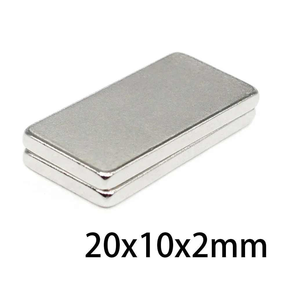 20x10x2 N52 Standard size magnet Rectangle Square Strong Magnets Search  Neodymium Bar Healthcare Industrial  Motor Generation