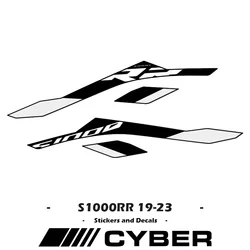 For BMW S1000RR 19-23 20 21 22 Motorcycle Stickers Full Vehicle Fairing Shell Sticker Decal Line Custom Matte Gloss