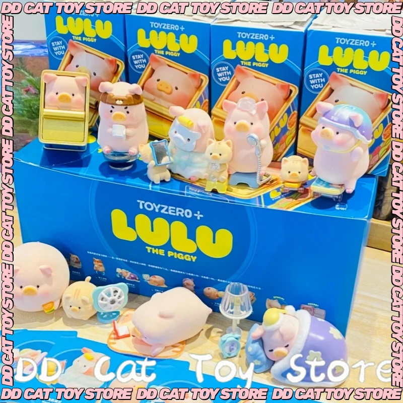 

In Stock Lulu Pig Associated Daily Blind Box Kawaii Pig Anime Figure Doll Surprise Bag Cute Room Ornament Collection Model Toy