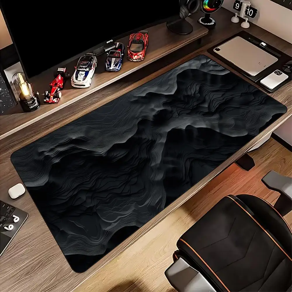 

Relief contour design Mouse Pad Desk Mat with Stitched Edges non-Slip rubber base gamer pc accessories Gaming mat Extended pad
