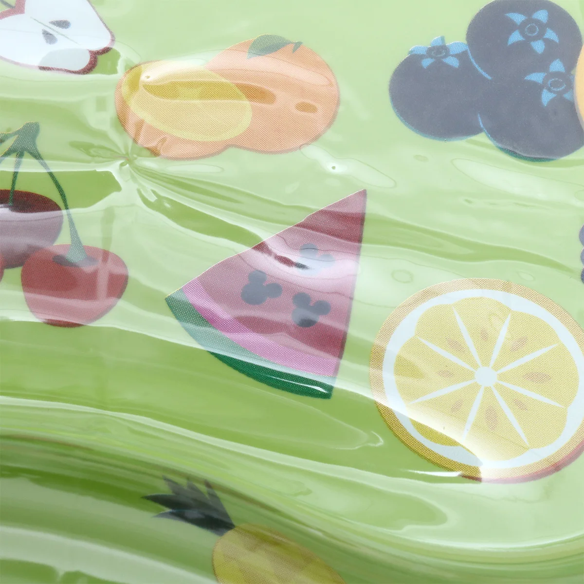 Nadmuchiwana mata wodna w kształcie jabłka, zielona, wytrzymała, dla niemowląt, wzmacniająca mięśnie ramion, nóg, szyi, rąk i koordynację wzrokowo-ruchowa.