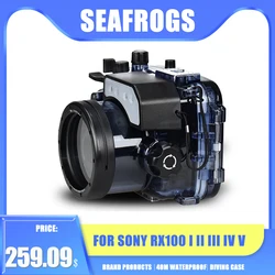 Seafrogs Universal  Case For Sony RX100 I II III IV V Digital Camera Diving Case Underwater Housing Waterproof Cover Watertight