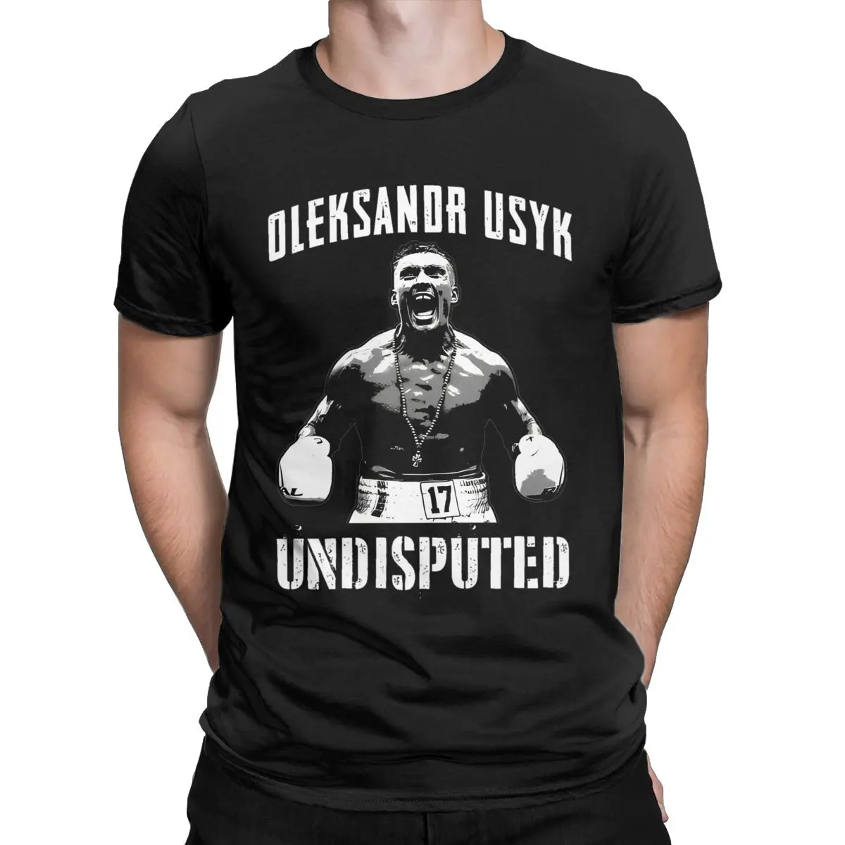 Summer Men Women\'s Oleksandr Usyk Undisputed Heavyweight Graphic Printed Tee Shirt Pure Cotton Ukraine Boxing Boxer T Shirts Tee