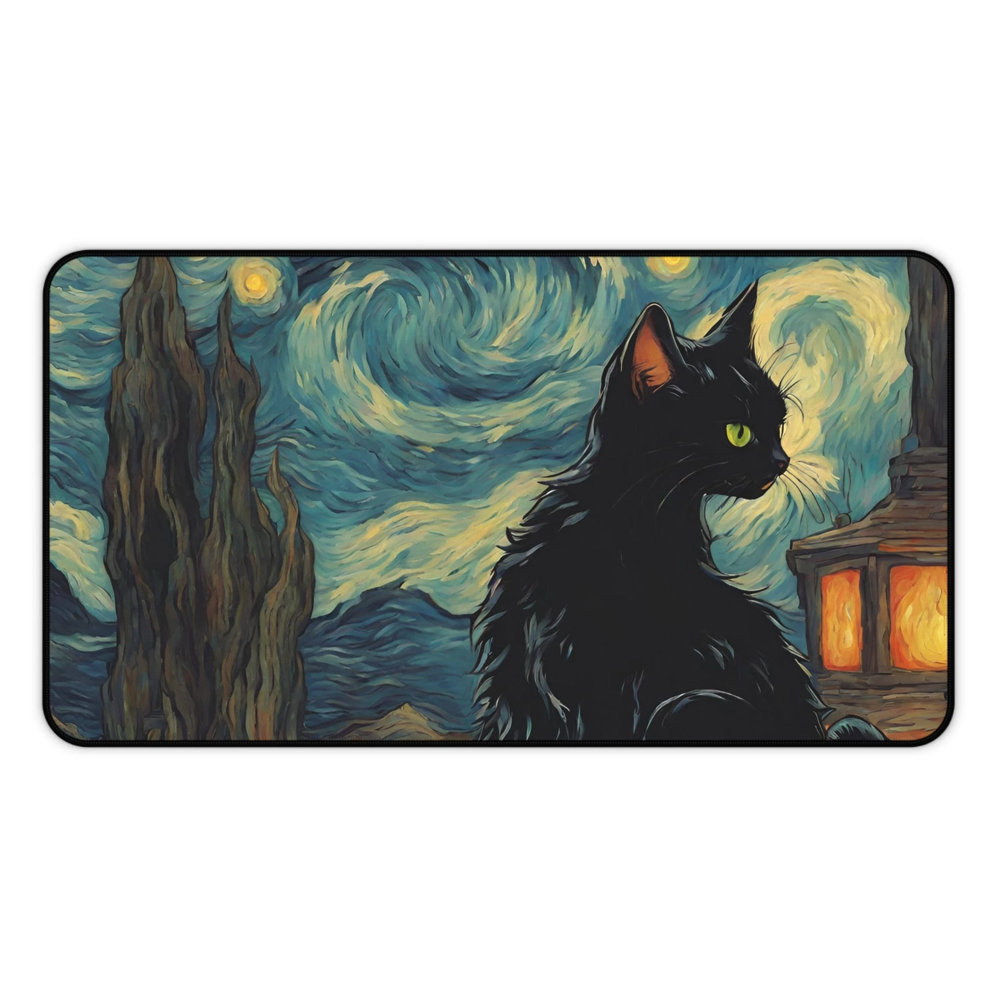 

Cute Cat Desk Mat, Mouse Pad Cat Van Gogh Desk Mat, Gaming Desk Mat,Unique Desk Mat,Cute Desk Mat,Cute Desk Mats,Cat Lover Gift