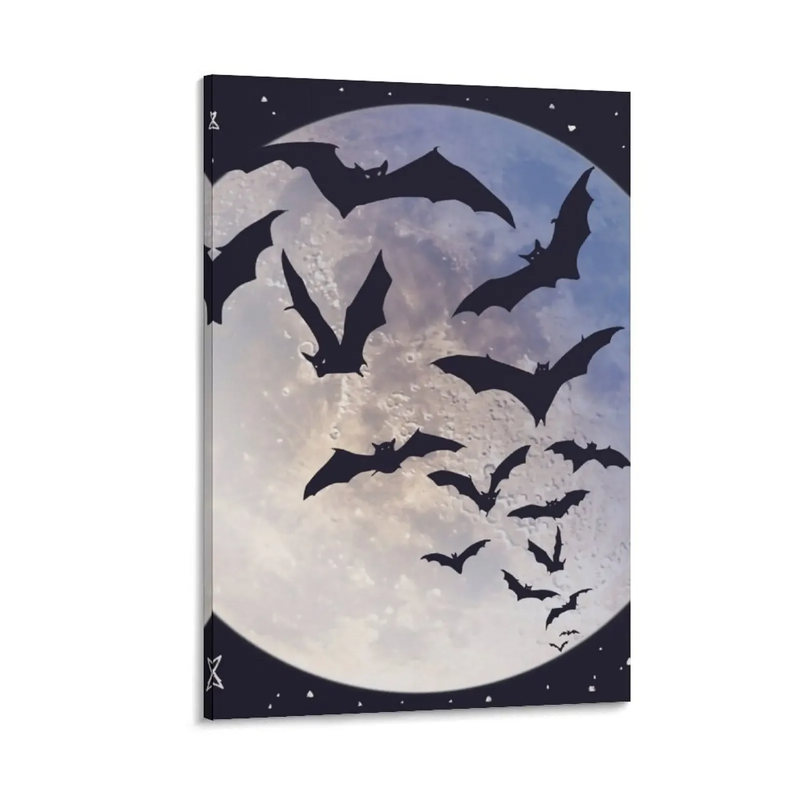 

Bats and Moon Canvas Painting wall art Wall posters canvas wall art