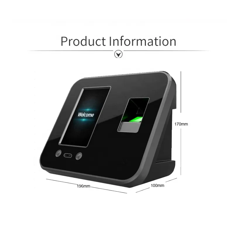 Fingerprint Machine Time Clocks for Employees Small Business With 4.3