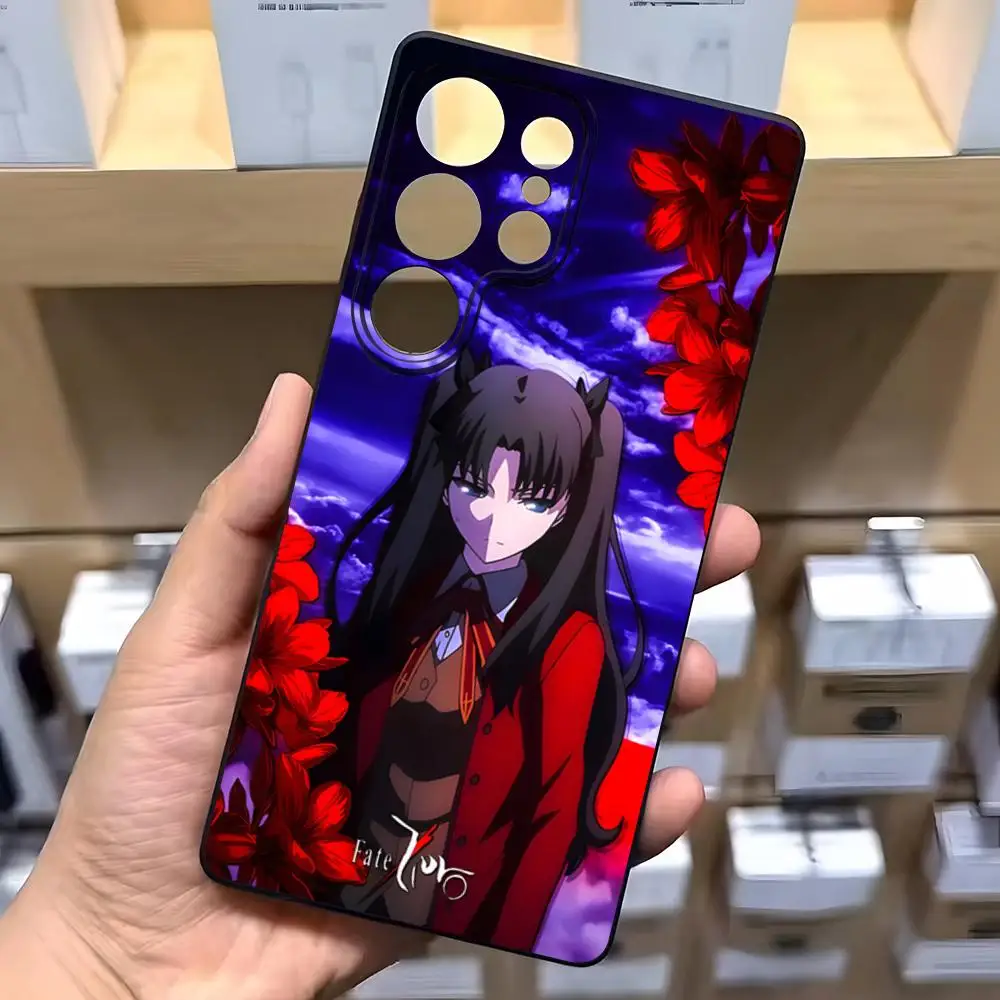 Fate Rin Tohsaka Phone Case For Samsung A57 A37 A17 A56 A36 A26 A16 A25 A35 A55 A34 A24 A54 Black Soft Shell