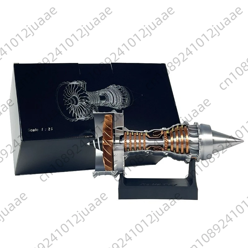 Working Jet Engine Model Aircraft Turbine Assembly Toy for Kids Birthday Gift Display Ornament