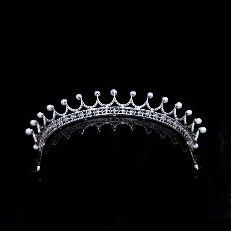 New Premium Exquisite Pearl Crown Tiara Jewelry Suitable for Middle Eastern Women Wedding Bridal Ball Gown Accessories Gift H-85