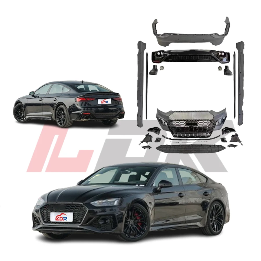 

Bodykit for Audi A5 B9 20-22 To RS5 Diffuser New Style RS5 Rear Bumper High Quality Plastic Chrome Pp Material Front Position