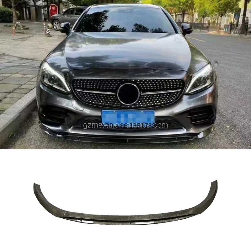 

W205 C43 C200 C300 Carbon Fiber Front Lip for Mercedes-Benz C-Class W205 C43 2020-2023