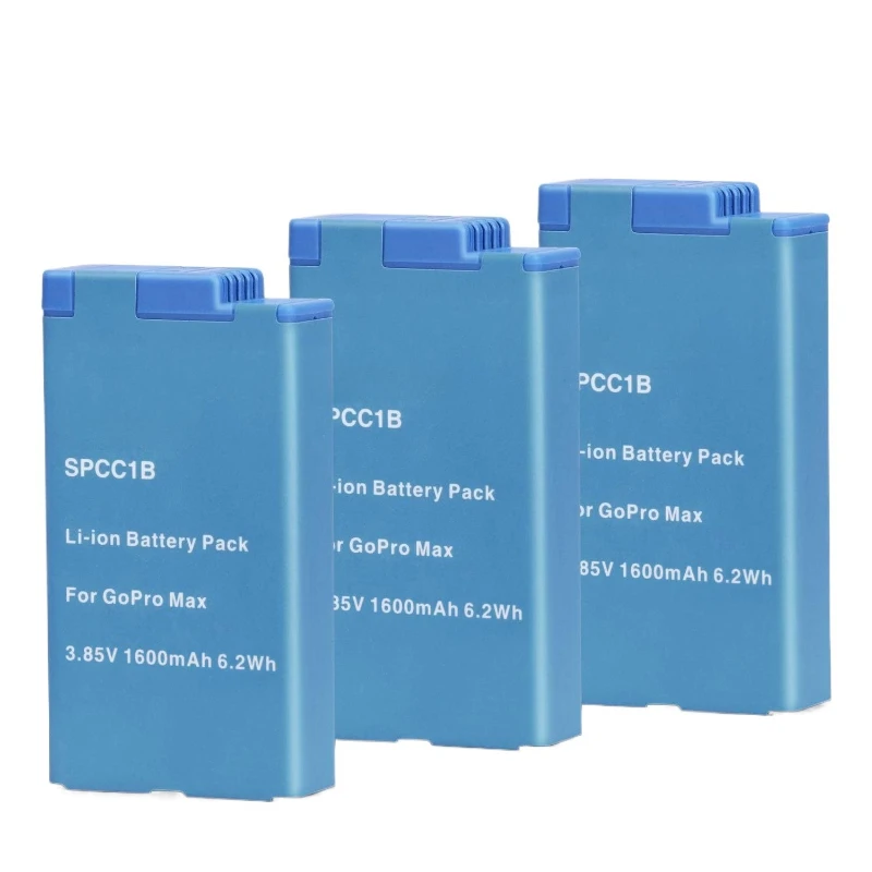 For GoPro  MAX) MAX Replacement Battery 3-Packs Compatible for GoPro MAX 360