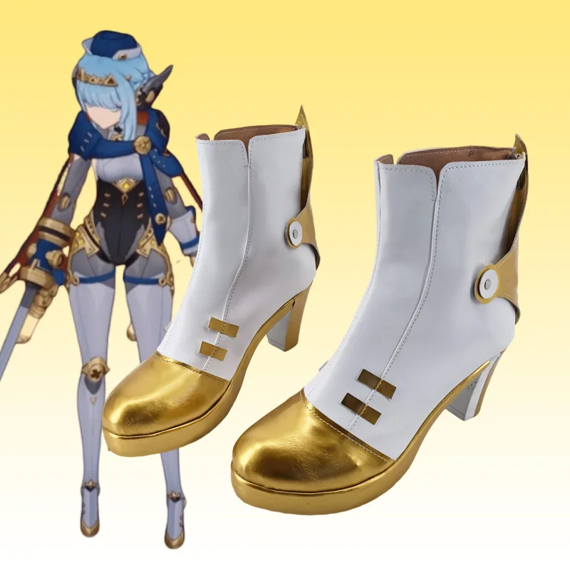 Ineffa Laarzen Spel Genshin Impact Ineffa Cosplay Schoenen Vrouwen Mechanische Meisje Halloween Rollenspel Schoenen