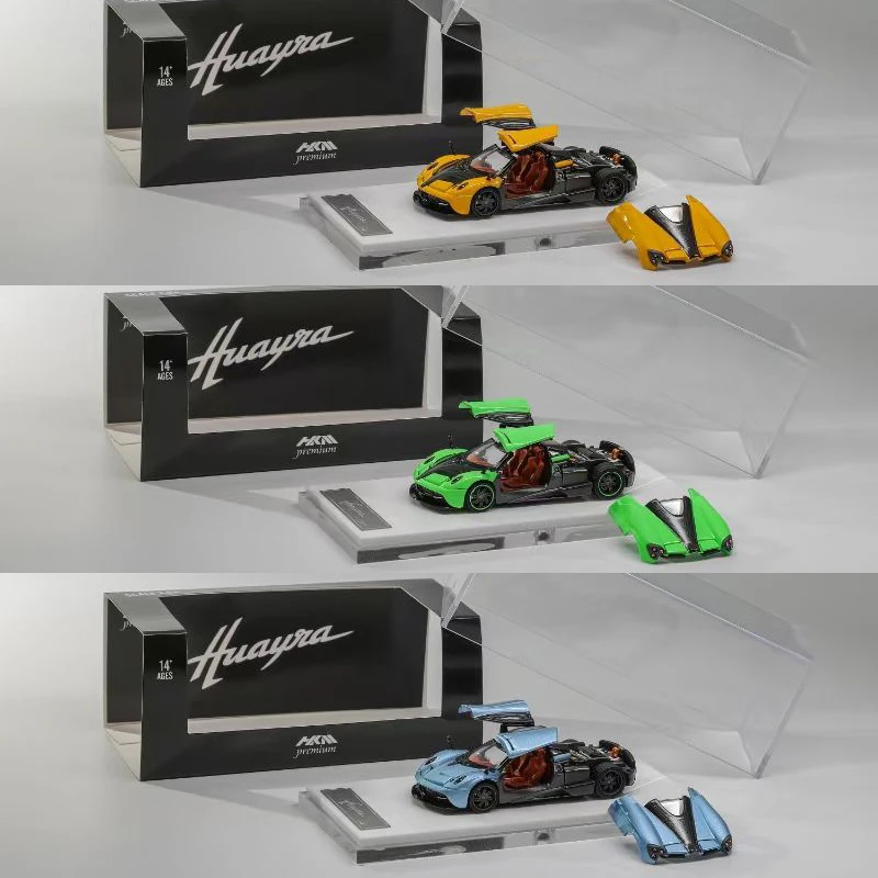 

HKM в наличии 1:64 Huayra Coupe с полной открытой дверью, новая литая диорама, коллекция моделей автомобилей, миниатюрные игрушки