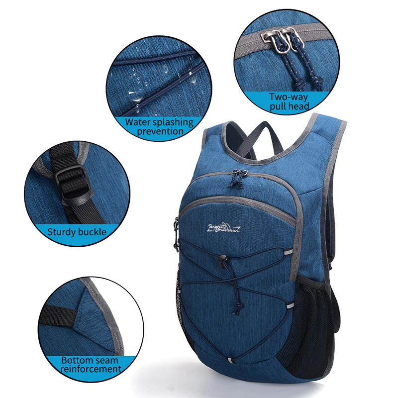 Mochila táctica ligera con múltiples bolsillos y tira reflectante - imagen 2
