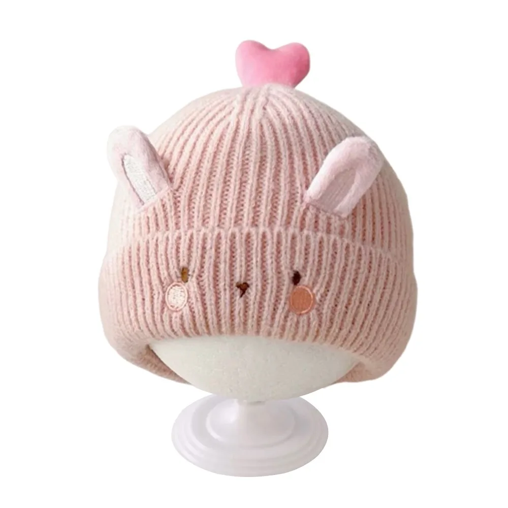 

0-6 Months Fashion Soft Winter Hats Warm Crochet Knitted Cap Cute Cartoon Newborn Hat Infant