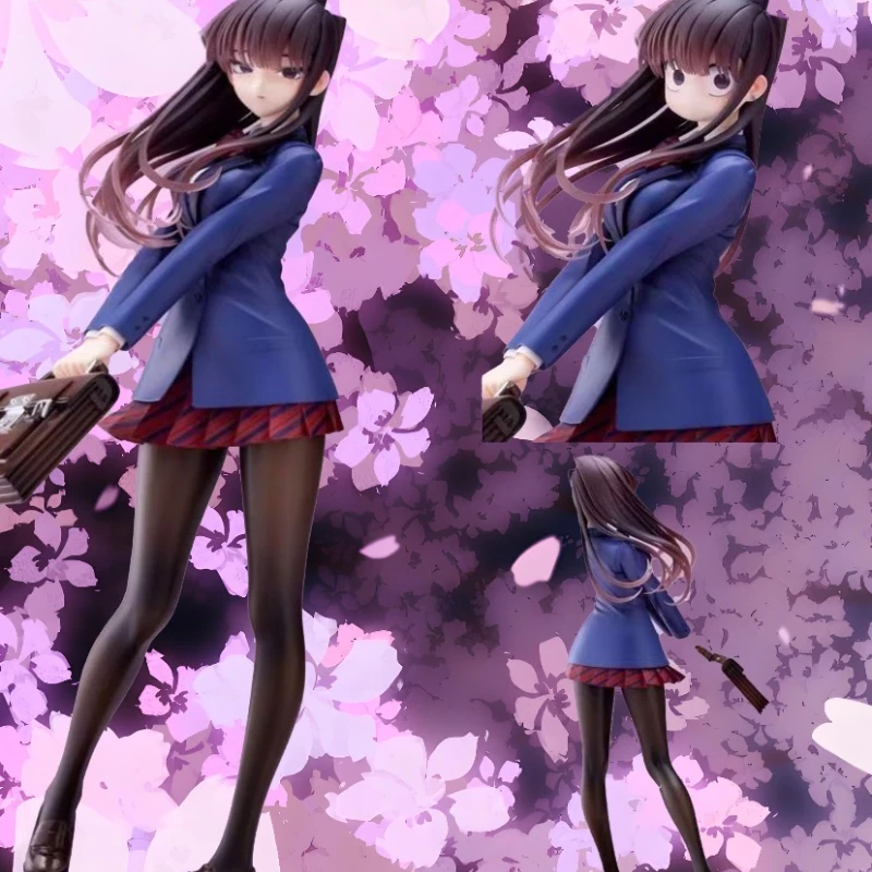 

25cm Anime Komi Shouko Uniform Figure GK Can‘t Communicate Model Kawaii Komi San Action Figure PVC Collection Ornament Gift Toys