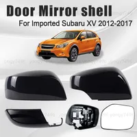 Cubierta protectora para espejo de puerta, color blanco perla, para Subaru XV 2012-2017, marco de imagen importado, lente inferior, accesorios para coches