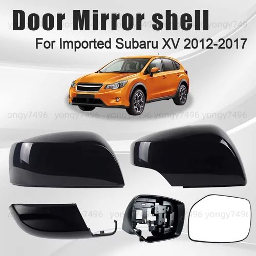 Cubierta protectora para espejo de puerta, color blanco perla, para Subaru XV 2012-2017, marco de imagen importado, lente inferior, accesorios para coches