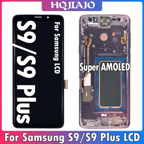Super AMOLED pour Samsung S9 LCD G960 G960F écran tactile numériseur assemblée pour Samsung S9 Plus S9Plus LCD G965 affichage