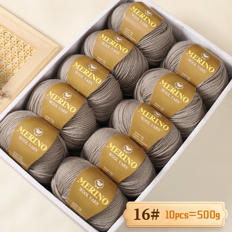 500 g hochwertiges, mittelfeines Alpaka-Wollgarn von 212, geeignet zum Stricken von Pullovern, Schals und Hüten, 10 Stränge/Packung