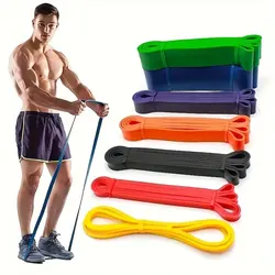 1 PC Latex Stretch Band Fitness Pull Band Exercise Resistance Band Pullup Stretch Cord Stretch Band TPE Pull Cord