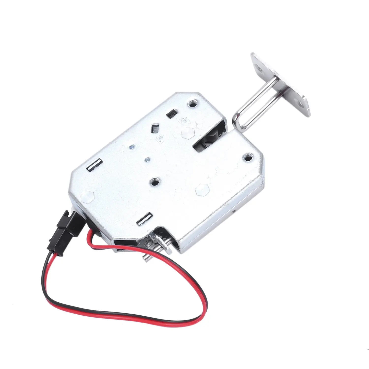 

B27B Electric Control Lock DC 12V 2A Electromagnetic Door Lock Cabinet Drawer Lockers Lock Latch Carbon Steel Silver Padlock