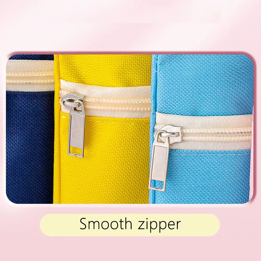 Picture 3: Cute Double Layer Tote School Bag Cartoon Canvas A4 File Bag Large-capacity Tutoring Bag Students