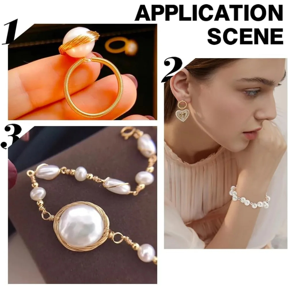 19 Strands Bead String Wire (0.015 inch/0.38mm 49FT) Nylon Stainless Steel Beading for Necklace Bracelet Making LightGray kit