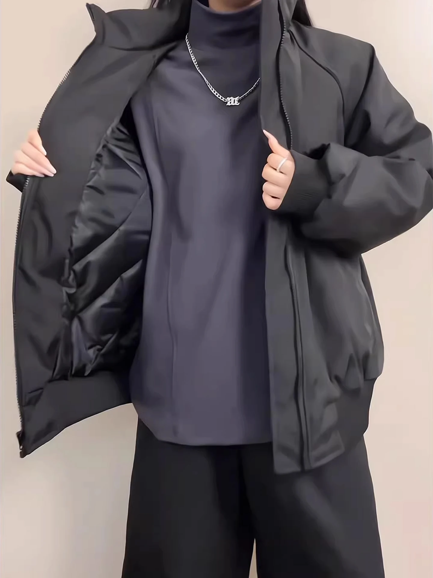 Thiened المحملة واقية ملابس العمل Jaet الرجال معطف القطن الدفء الوقوف طوق oulder ملابس خارجية مناسبة الخريف الشتاء