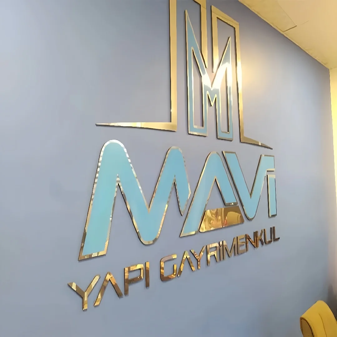 

Outdoor Gold 3D Letters Illuminated Metal Backlit Signs Custom LED Lighting Company Business Signage for Indoor/Outdoor Use Sign