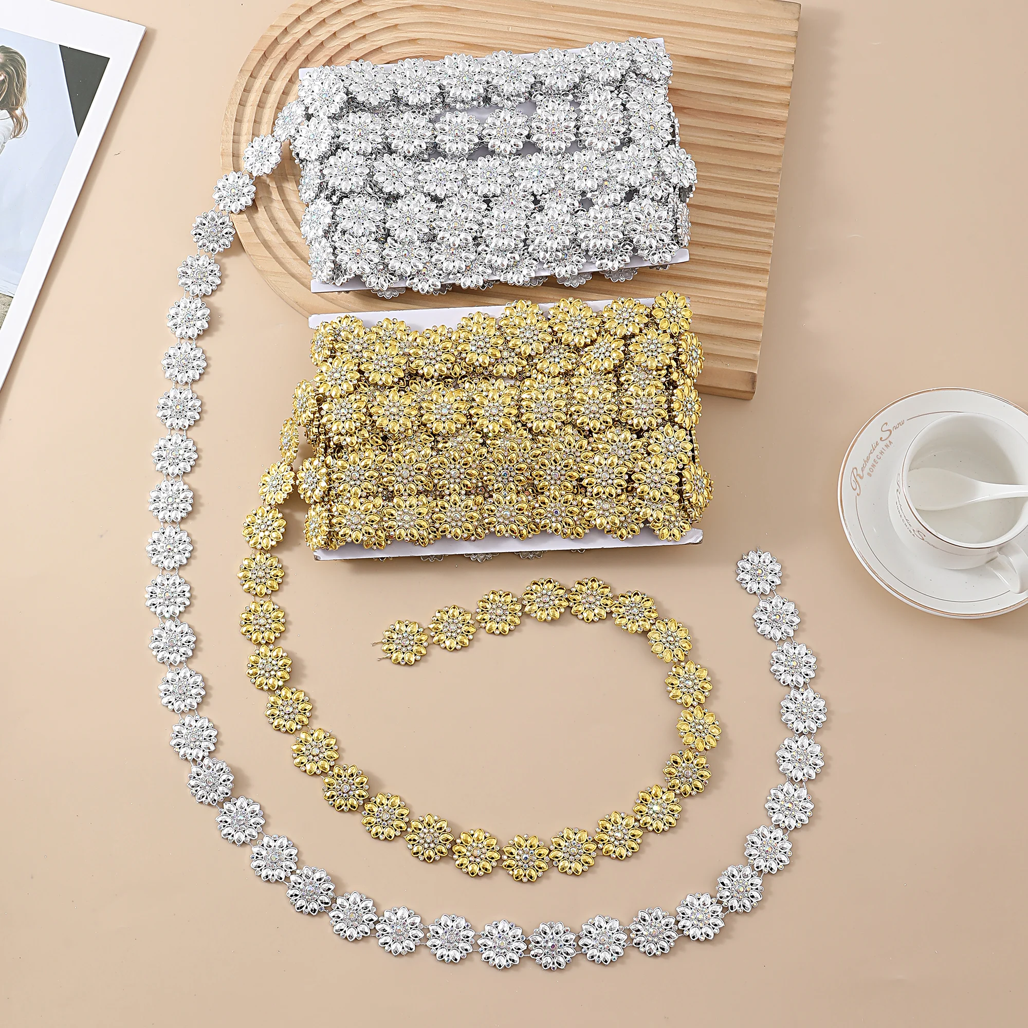 2.6cm Sewing Rhinestones Diy Accessories Fringes for Clothes Jewelry Lace Decoration Fringe Tassels Pendant Fabric Lace Hat Trim