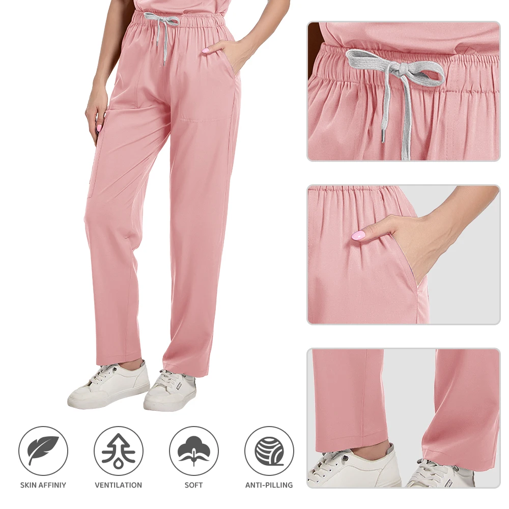 Uniformes médicaux unisexes, uniforme clinique pour hommes, vêtements d'allaitement, Costume de médecin, ensembles de gommage d'infirmière, vêtements de travail pour dentiste comprenant des hauts et des pantalons