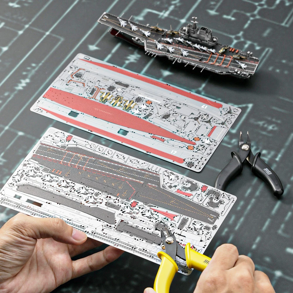 Kawałek zestaw klocków CNS SHANDONG pancernik Puzzle 3D metalowa układanka dla łamigłówka zabawki do dekoracji domu