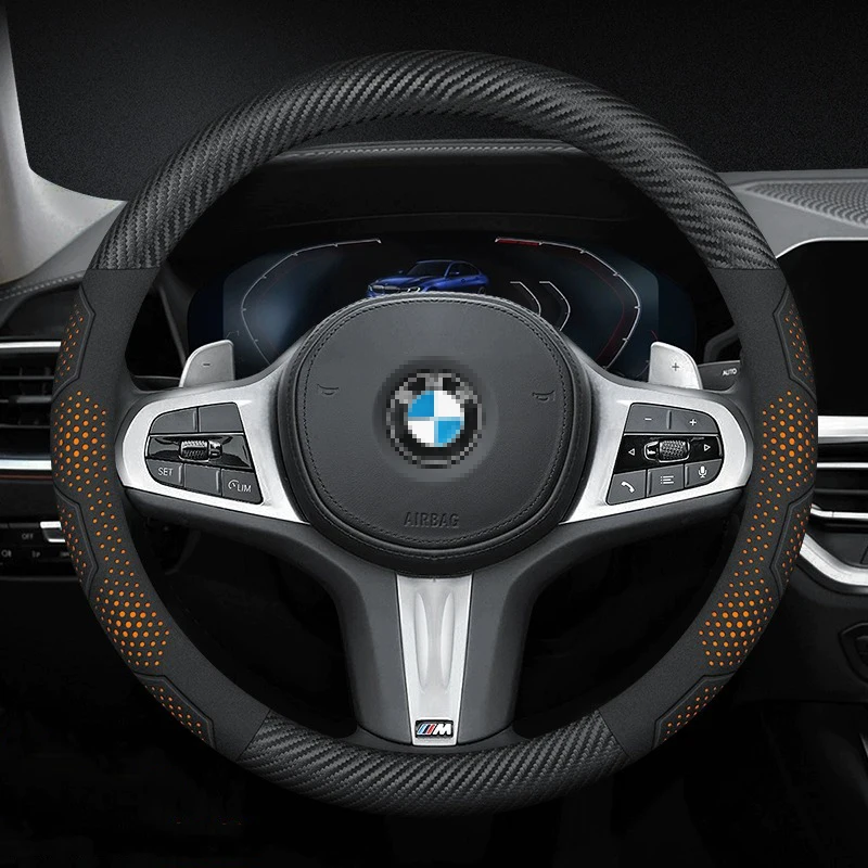 

Car Steering Wheel Cover For BMW E31 E36 E39 E46 E60 E72 E82 E87 E90 E92 E93 F01 F02 F10 F12 F15 F20 F25 F30 F31 F48 G20 G30 G31