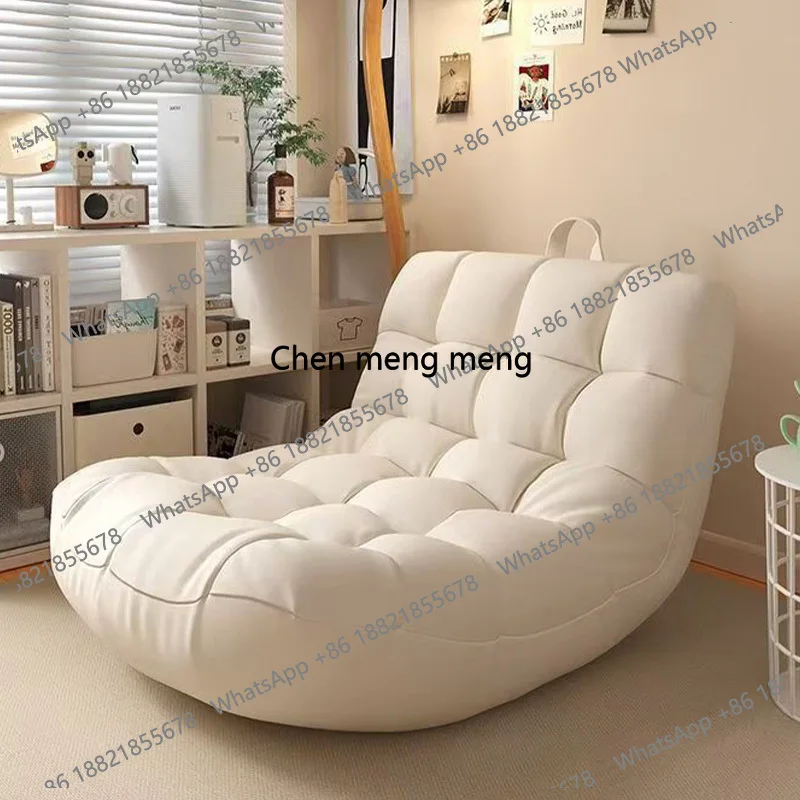 

Modern Single Bean Bag Sofa Chair Cozy Portable Lazy Sofas for Living Room Bedroom Relaxing Chair Soft Tech Fabric Lounge Chairs