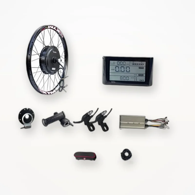 20-29 Inch Rear Hub Motor Kit 72V 3000W,840RPM,120N.M,55-70km/h,142mm Dropout,Disc Brake,Gearless Brushless,LCD&PAS,Off-Road MTB