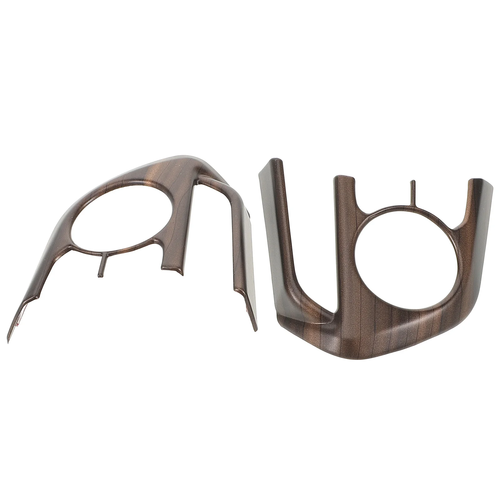 

2 pcs Trim Cover Decoration Universal Car Interior Steering Frame Cover Adhesive Easy Installation Automotive Wheel Frame