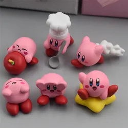 Kawaii Gioco Caldo Kirby Figura Del Fumetto Rosa Kirby Waddle Dee Doo Action Bambole Torta Decorazione Del Desktop Accessori Collezione di Giocattoli