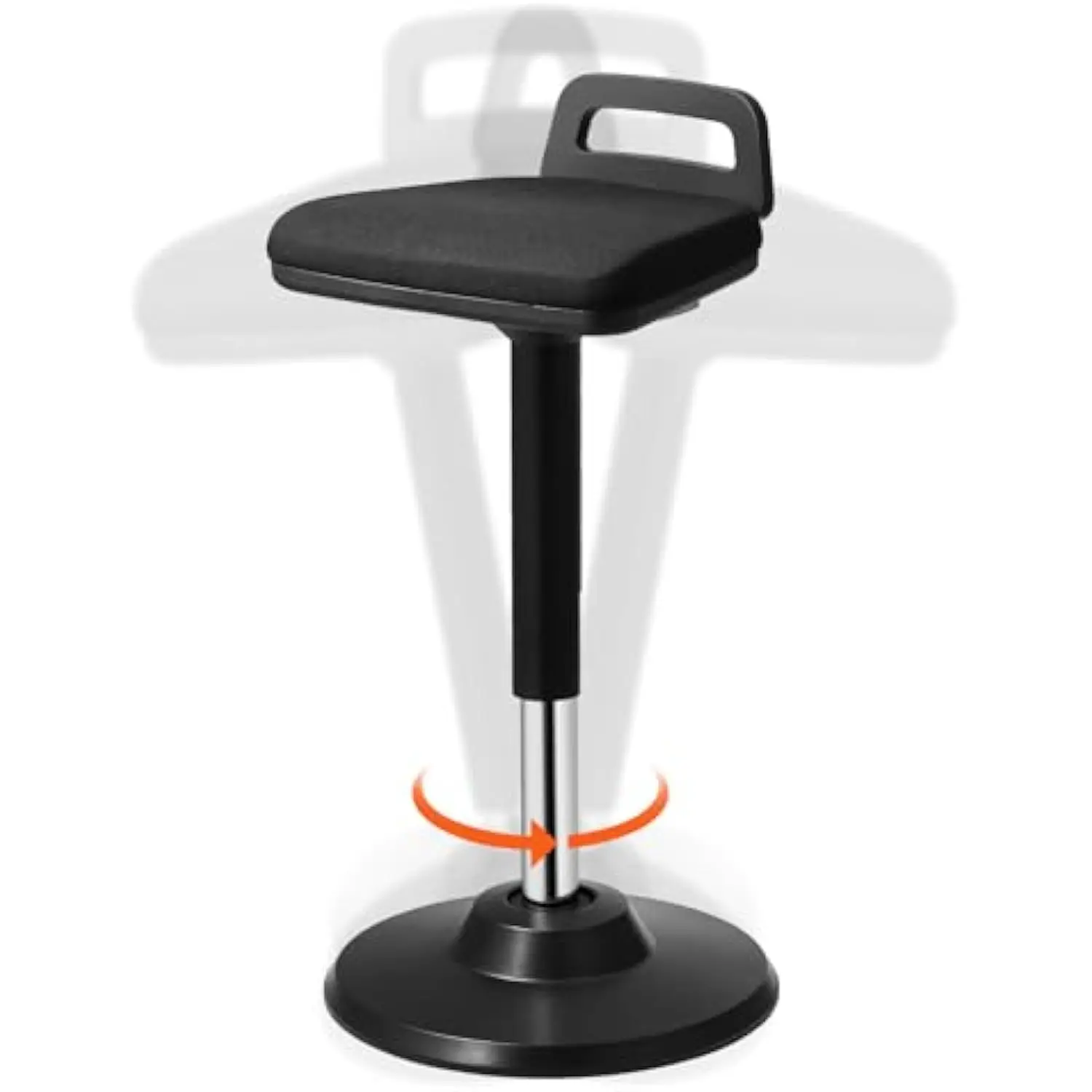 

Active Chair with Handle, Height-Adjustable (24.6-34.4) Wobble Chair Made of Elastic Fabric & 45 mm Foam, Ideal for Schools, O