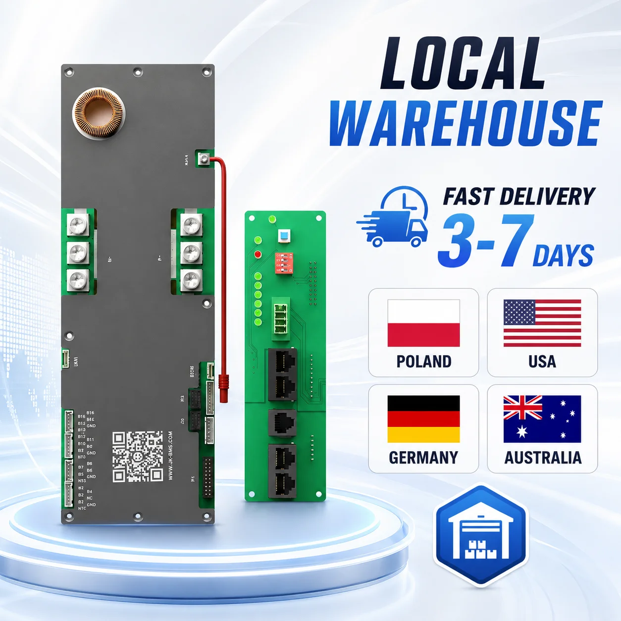

Jikong Jk-PB2A16S20P V19 BMS LifePo4 16s 48v Smart Battery Management System for Battery Charging
