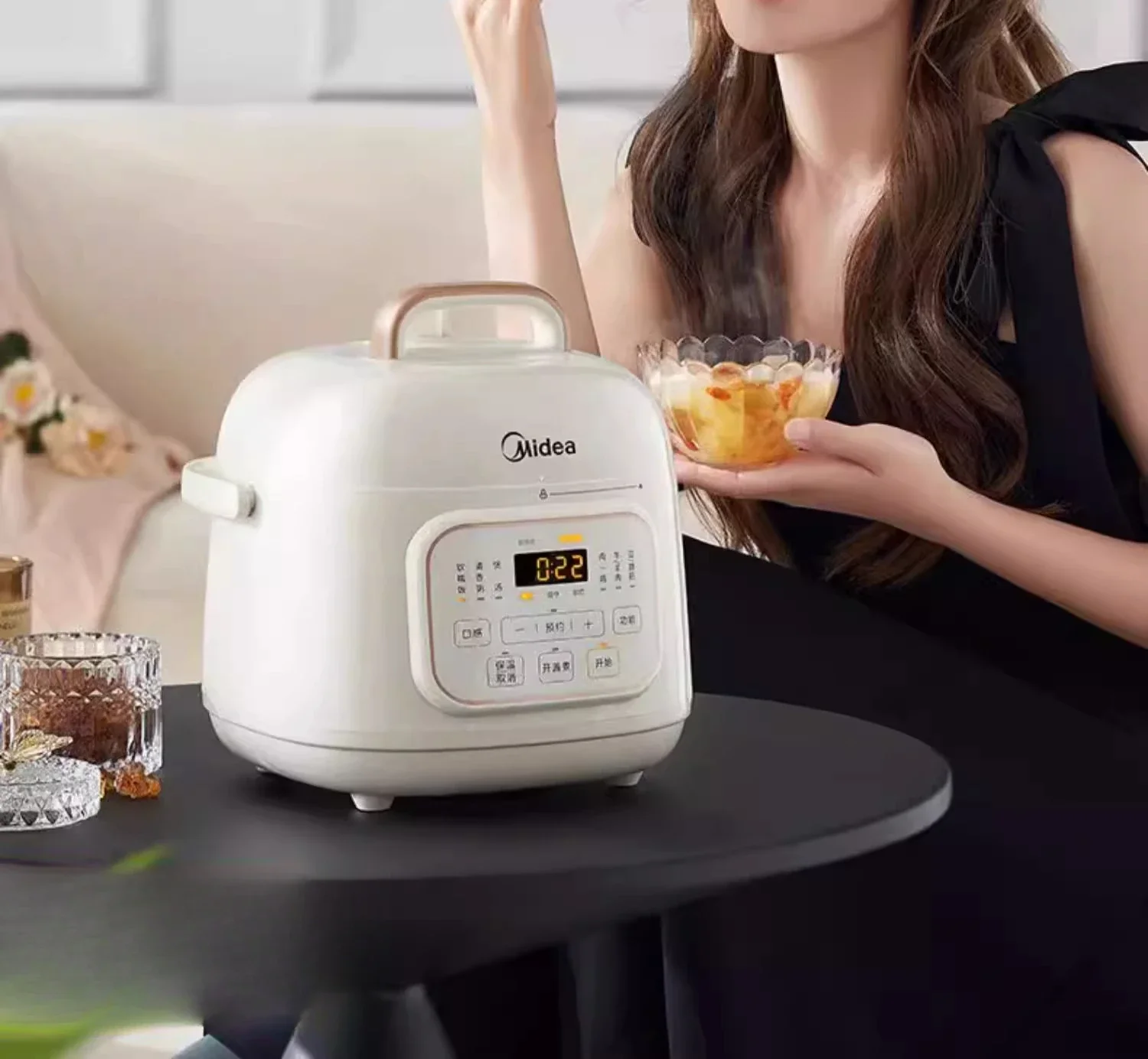 220V Mini Home Automatic Electric Pressure Cooker Small Capacity 1-3 People Multifunctional Cooker for Small Family Use