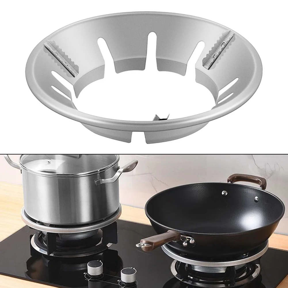 Gas Stove Rack Energy Saving Wind Shield Bracket 8-Hole universal Windshield Save Gas Cover Kitchen Stove Protector Accessories