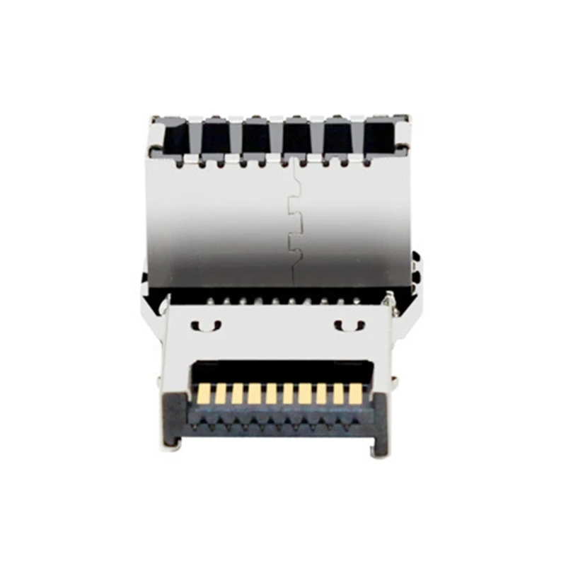 Q39D USB3.1 Bộ điều hợp góc phải 10Gbps Loại E để loại C đầu nối C cho các bản dựng bo mạch chủ PC