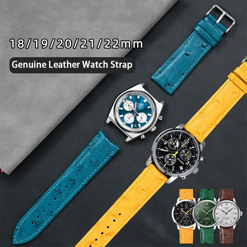 Pulseira de couro genuíno universal borboleta fivela masculino feminino pulseira de relógio para tissot 1853 18mm 19mm 20mm 21mm 22mm