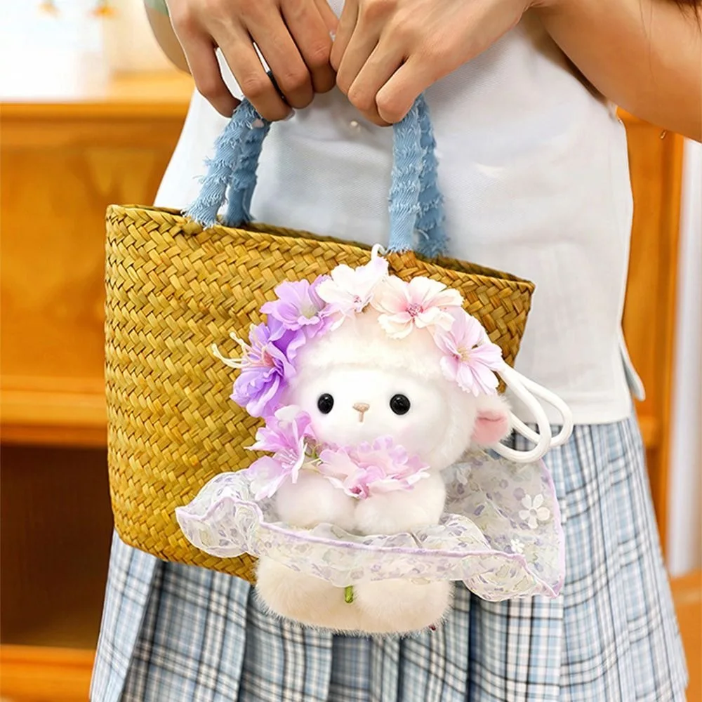 Creative Plush Sheep Toy Soft 17cm Lamb Stuffed Doll Stuffed Animal Chinese New Year Plush Lamb Charm Children Gift - view 4