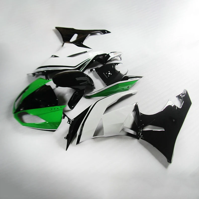 Customized fairings kit for KAWASAKI Ninja ZX6R 2009 2010 2011 2012 sport moto fairing kits ZX 6R 636 09-12 green white bodywork